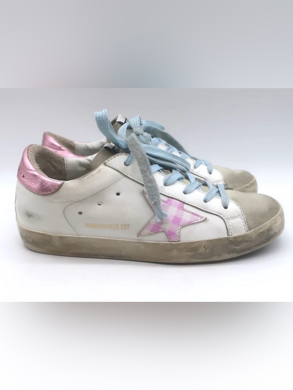 Golden Goose Superstar Gingham Star Sneakers